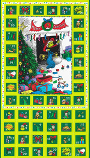 Grinch Advent Calendar 2/3 Yard Panel from How The Grinch Stole Christmas Collection (Copy)