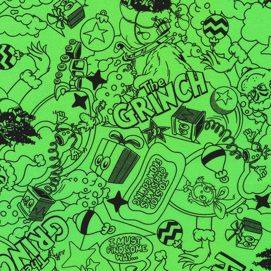 The Grinch Characters in Green from the How the Grinch Stole Christmas Collection by Dr. Seuss Enterprises - Robert Kaufman