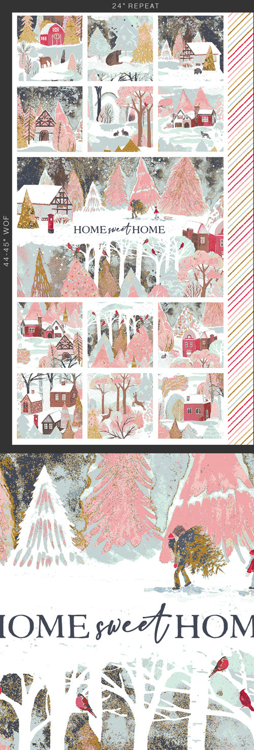 Welcome Home 24"x44" Panel from the Adventale Collection - AGF Fabrics