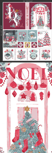 Merry Everything 36"x44" Panel from the Adventale Collection - AGF Fabrics