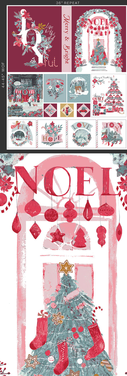 Merry Everything 36"x44" Panel from the Adventale Collection - AGF Fabrics