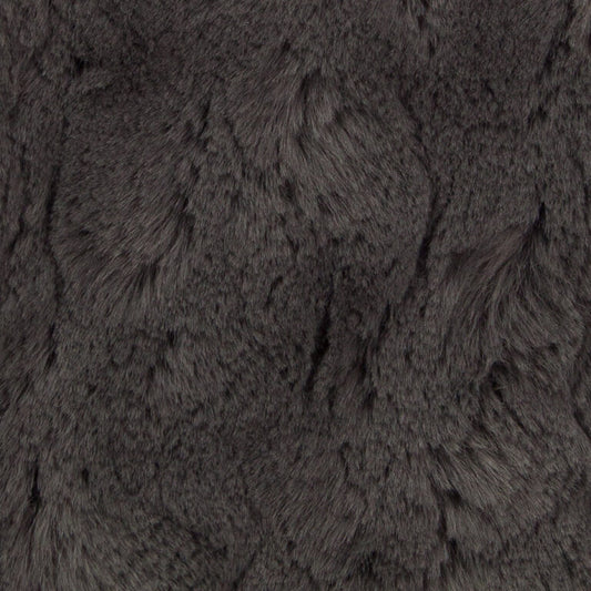 Minky -Lux Snuggle Bella CHARCOAL From EZ Fabrics