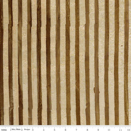 Batik Fabric - Batiks Elementals Get in Line Burnt Sugar from Riley Blake's Batik Expressions