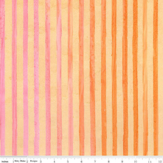 Batiks Elementals Get in Line Poppy Quartz from Riley Blake's Batik Expressions