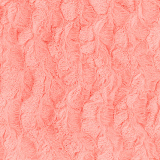 Minky -Lux Snuggle Bella PEACH From EZ Fabric