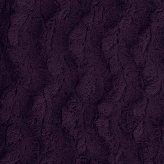 Minky -Lux Snuggle Bella PLUM From EZ Fabric