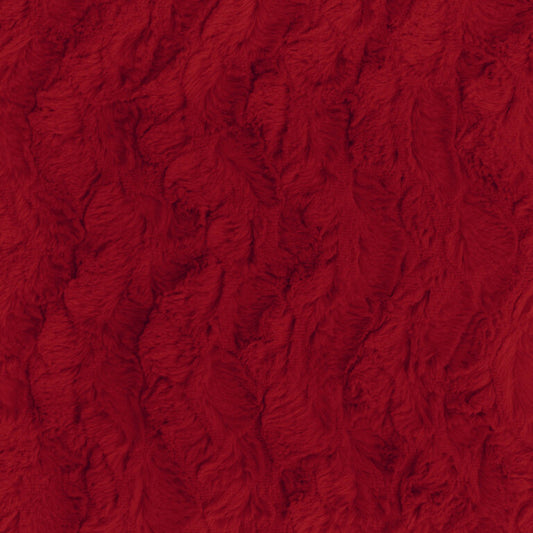 Minky -Lux Snuggle Bella RED From EZ Fabric