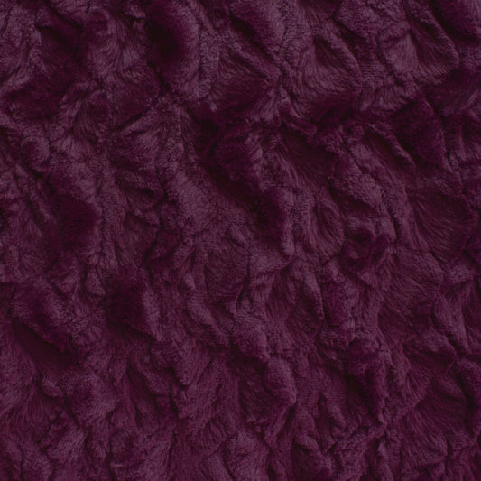 Minky -Lux Snuggle Bella RED VIOLET From EZ Fabric