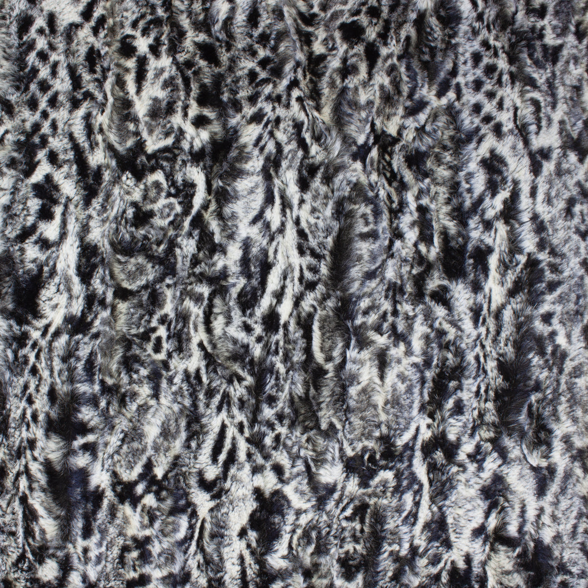 Minky -Lux Snuggle Spotted Leopard in Black From EZ Fabric