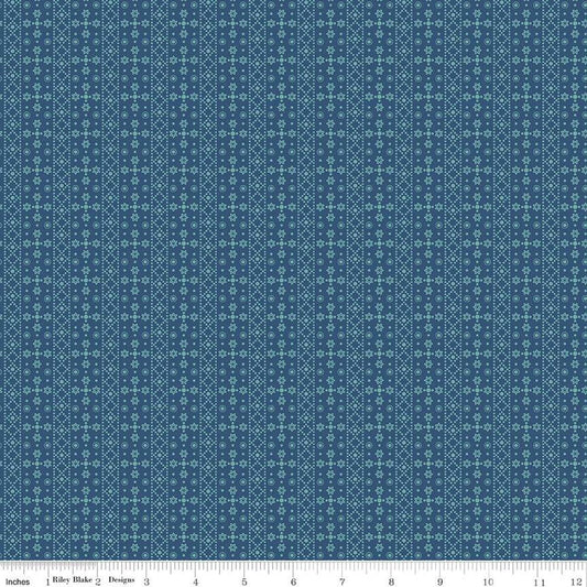 Franklin in Dark Denim from the Americana Collection by Lori Holt for Riley Blake Designs