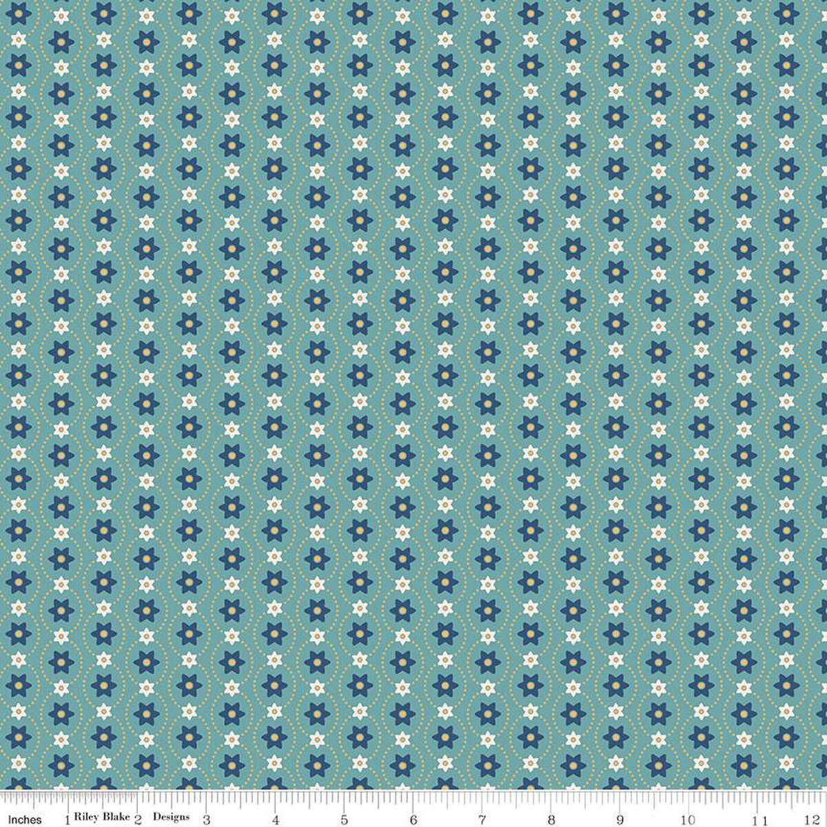 Eleanor in Raindrop from the Americana Collection by Lori Holt for Riley Blake Designs