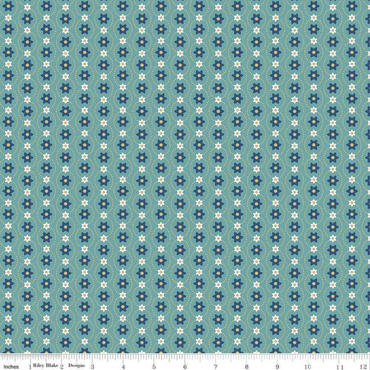 Eleanor in Raindrop from the Americana Collection by Lori Holt for Riley Blake Designs