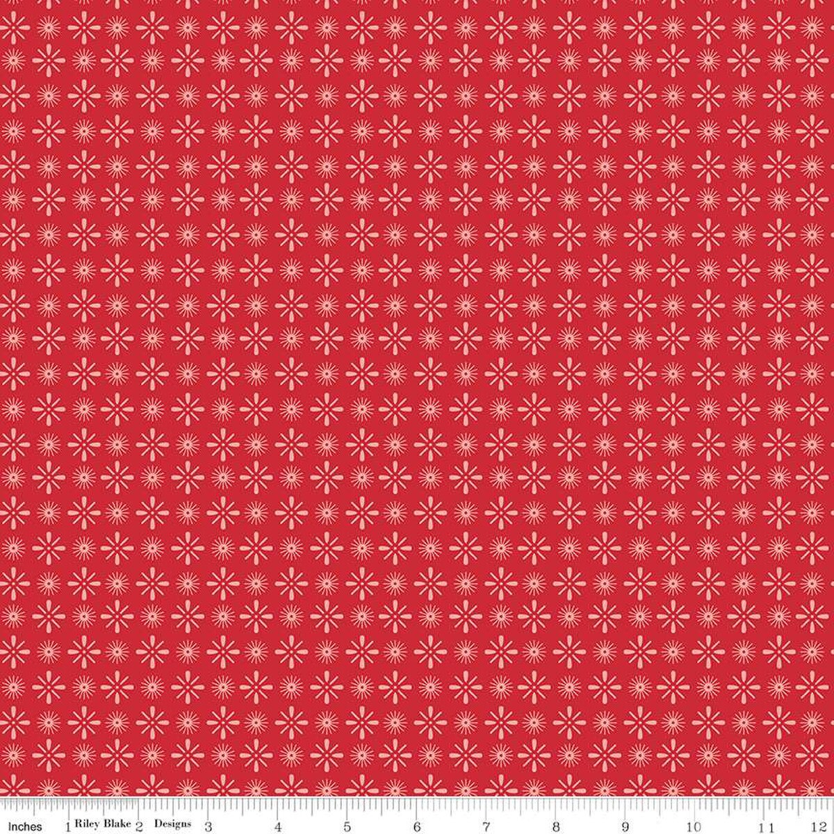 Independence in Riley Red from the Americana Collection by Lori Holt for Riley Blake Designs