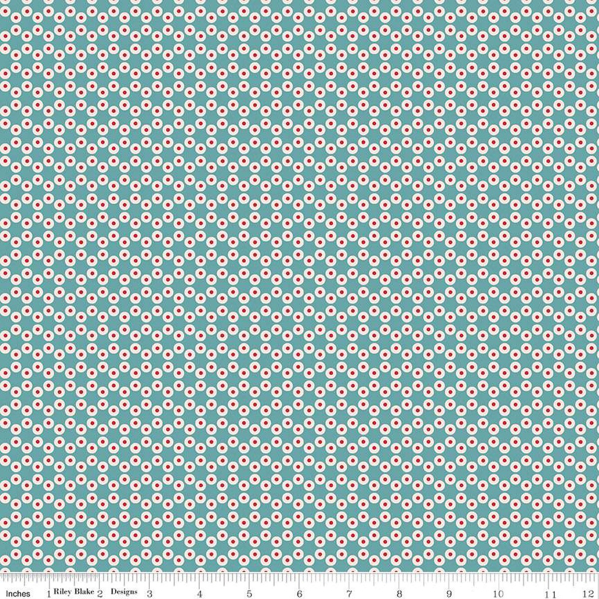 Patriot in Raindrop from the Americana Collection by Lori Holt for Riley Blake Designs