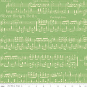 Classic Christmas-Sheet Music in Green