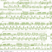 Classic Christmas-Sheet Music in White