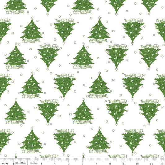 Classic Christmas-Trees in White