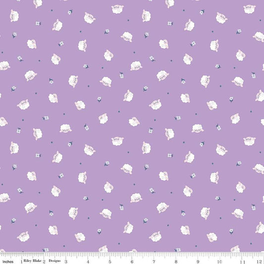 Flock in Orchid from the Twinkle Little Star Collection - Riley Blake Designs