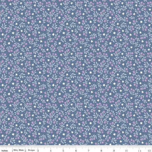 Jasmine Stars in Denim from the Twinkle Little Star Collection - Riley Blake Designs