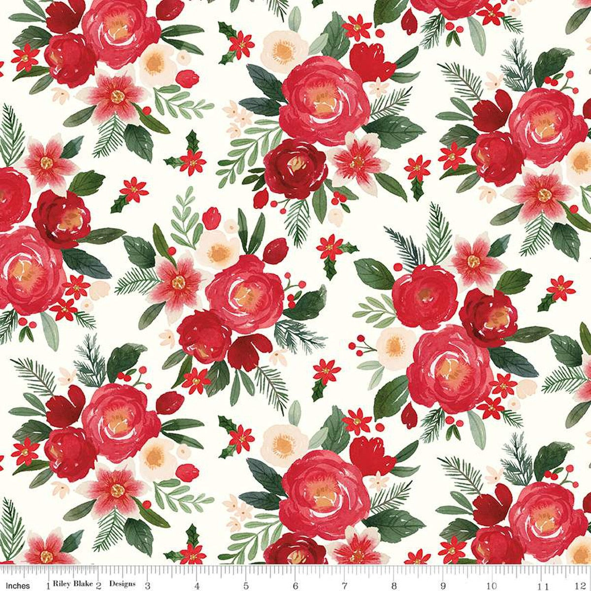 Charming Christmas-Main in Cloud from Riley Blake Designs