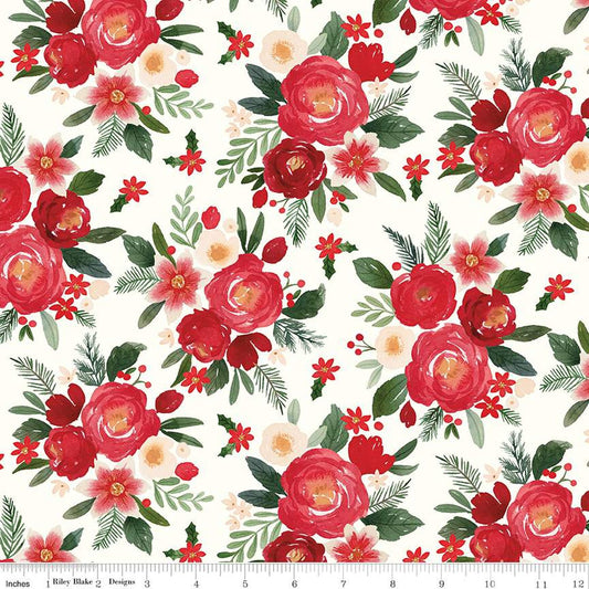 Charming Christmas-Main in Cloud from Riley Blake Designs