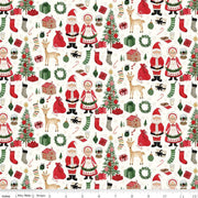 Charming Christmas-Santa & Mrs. Claus in Cloud from Riley Blake Designs