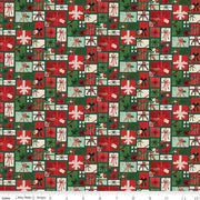 Charming Christmas-Pretty Presents in Green from Riley Blake Designs