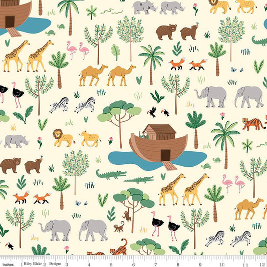 Two by Two Main in Cream from the Two by Two Collection - Riley Blake Fabrics