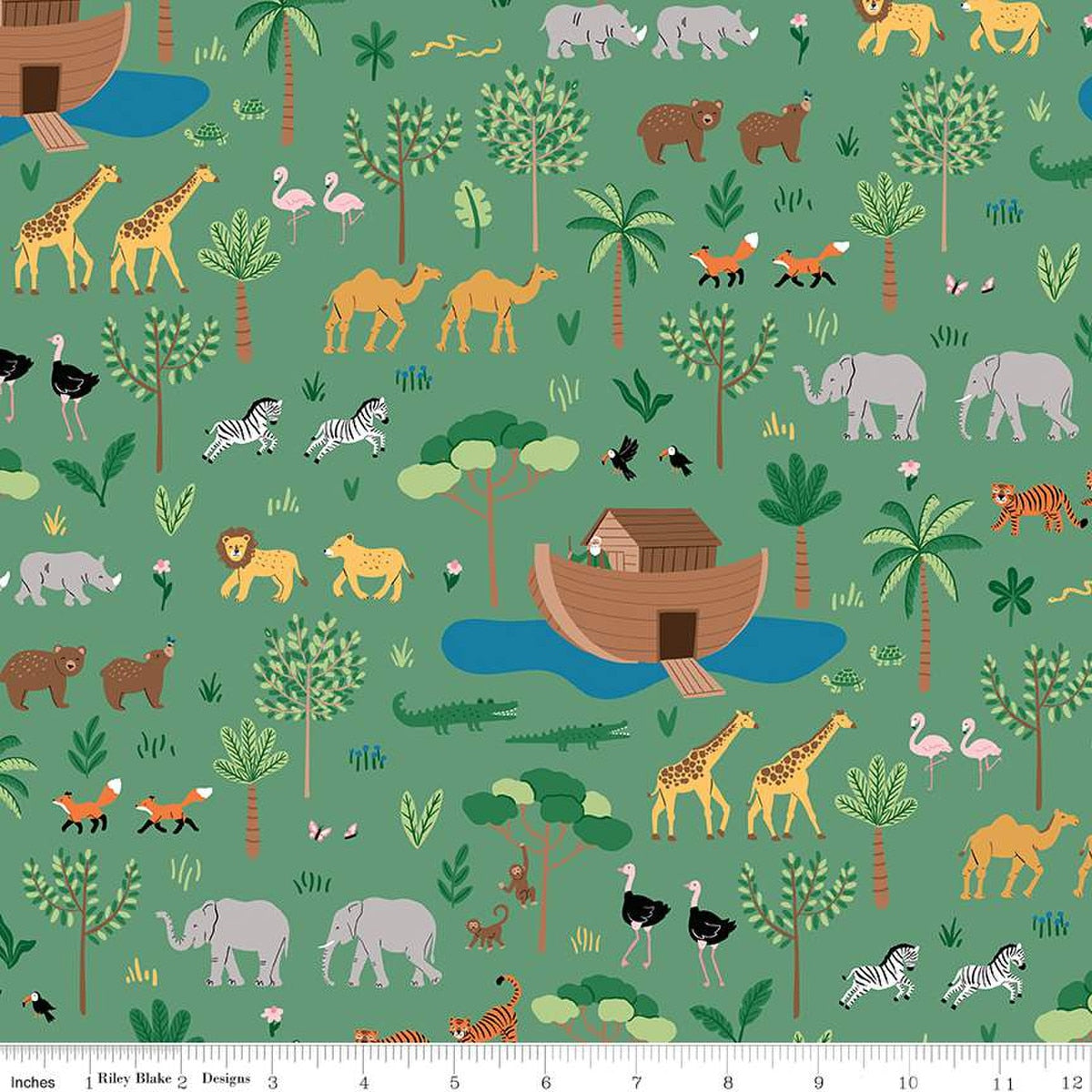 Two by Two Main in Green from the Two by Two Collection - Riley Blake Fabrics