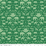 Ark Adventures in Green from the Two by Two Collection - Riley Blake Fabrics