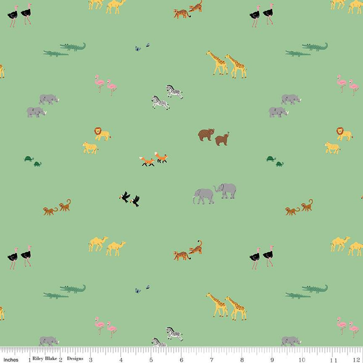 Perfect Pairs in Green from the Two by Two Collection - Riley Blake Fabrics