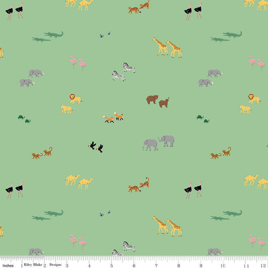 Perfect Pairs in Green from the Two by Two Collection - Riley Blake Fabrics