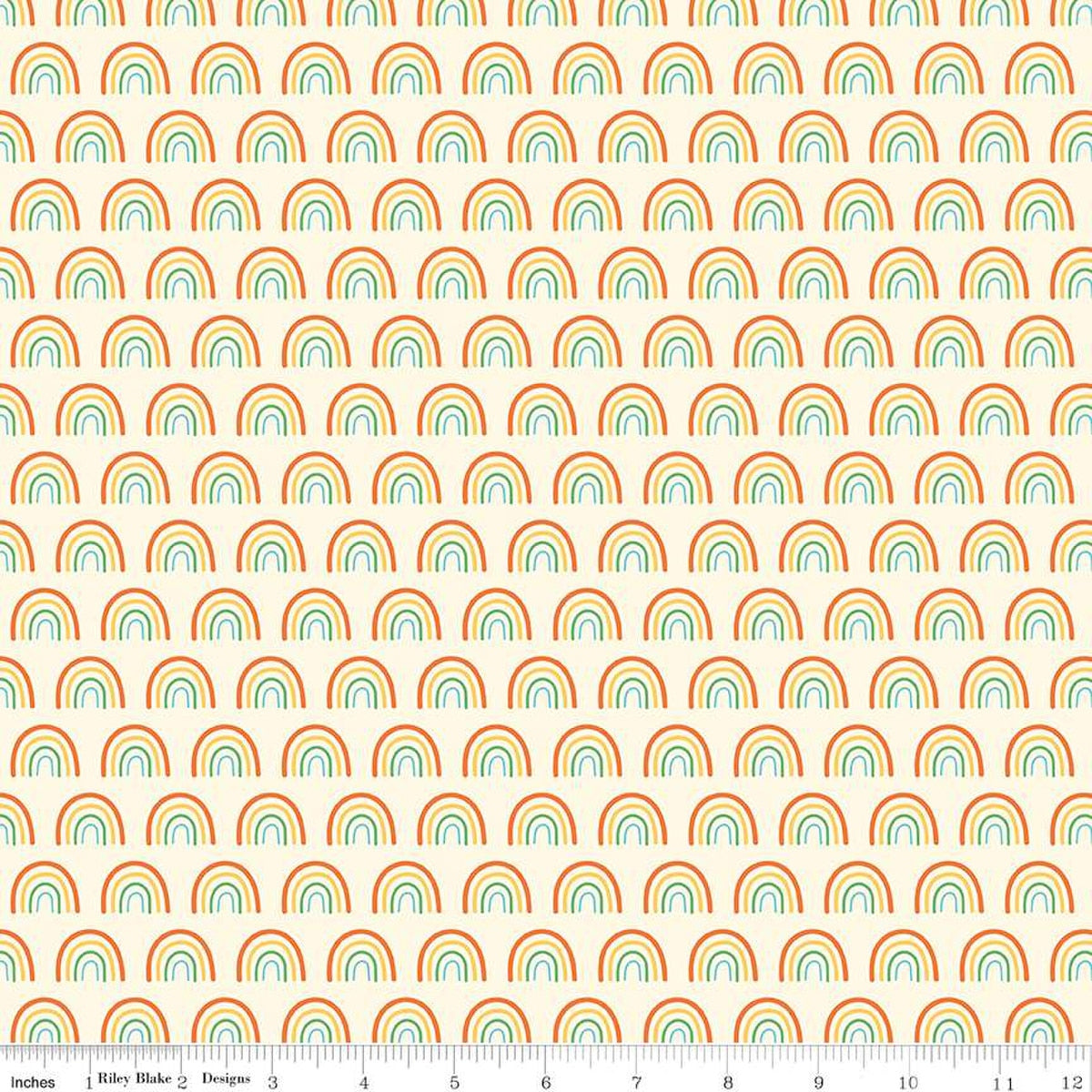 Chasing Rainbows in Multi from the Two by Two Collection - Riley Blake Fabrics
