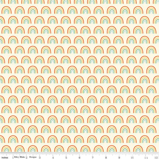 Chasing Rainbows in Multi from the Two by Two Collection - Riley Blake Fabrics