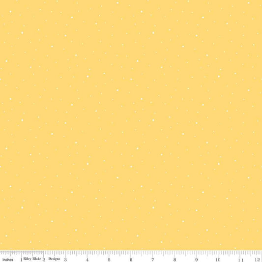 Dapple Dot in Buttercream from the Dapple Dot Collection - Riley Blake Fabrics