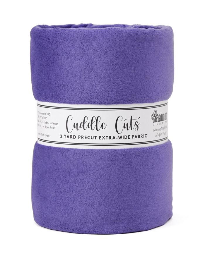 110" Extra Wide Minky - 3 Yard Cut of AMETHYST Smooth - 108"x110