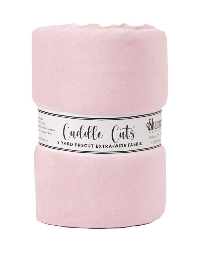 110" Extra Wide Minky - 3 Yard Cut of BLUSH Smooth - 108"x110"