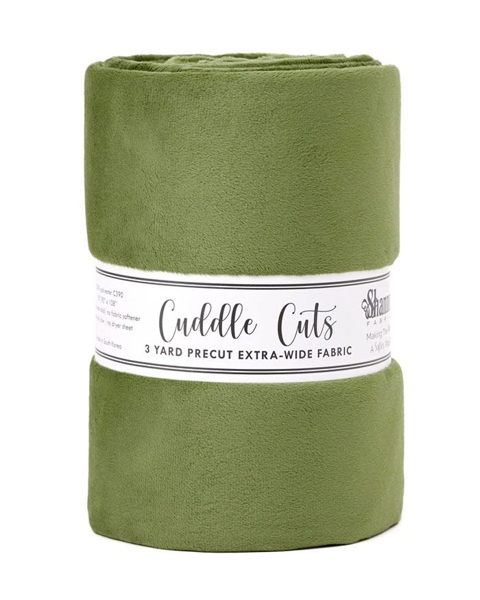 110" Extra Wide Minky - 3 Yard Cut of CACTUS Smooth - 108"x110