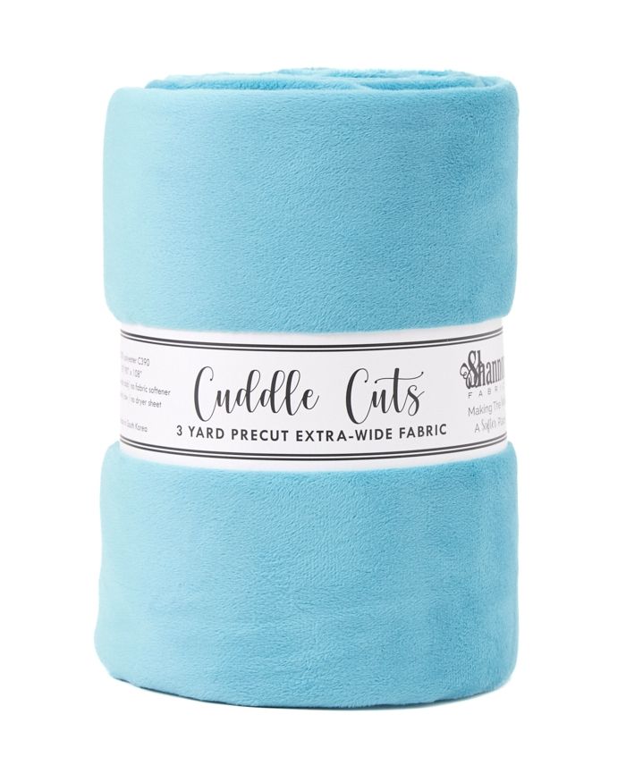110" Extra Wide Minky - 3 Yard Cut of TEAL Smooth - 108"x110