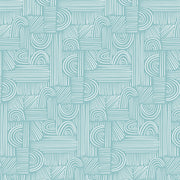 Moment of Zen in Aqua from The Cur8tor Botanica Collection - AGF Fabrics