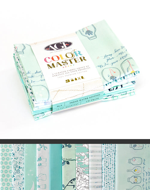 Fresh Waters Color Master 10 Fat Quarter Bundle from Art Gallery Fabrics (Copy)