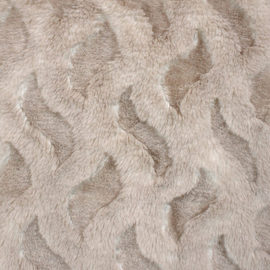 Minky -DISCONTINUED-Lux Snuggle Cora Whispy MUSHROOM From EZ Fabric