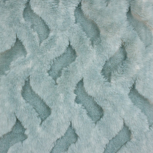 Minky -DISCONTINUED- Lux Snuggle Cora Whispy RAIN From EZ Fabric