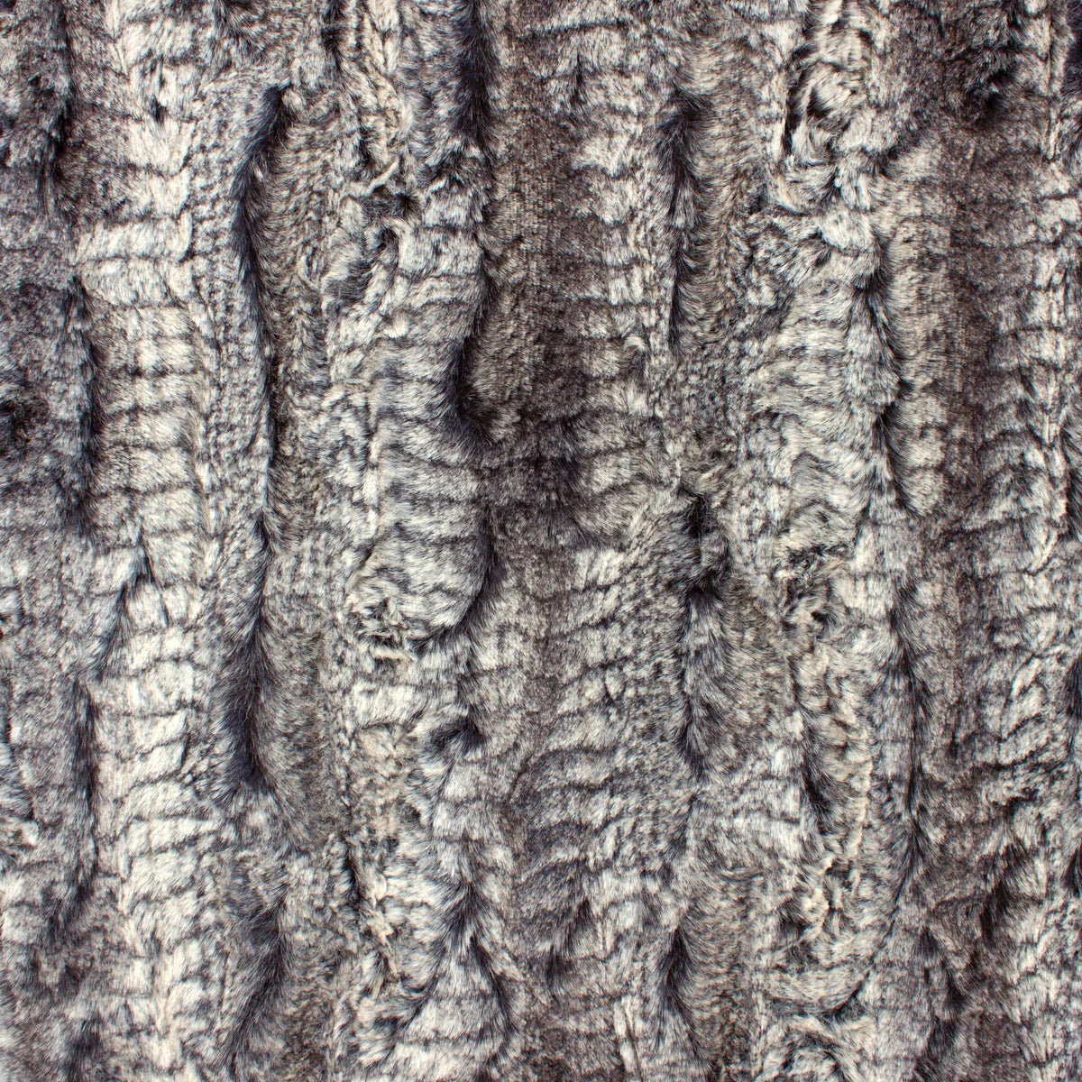 Minky- Luxe Cuddle Crushed Gator in Black from EZ Fabrics