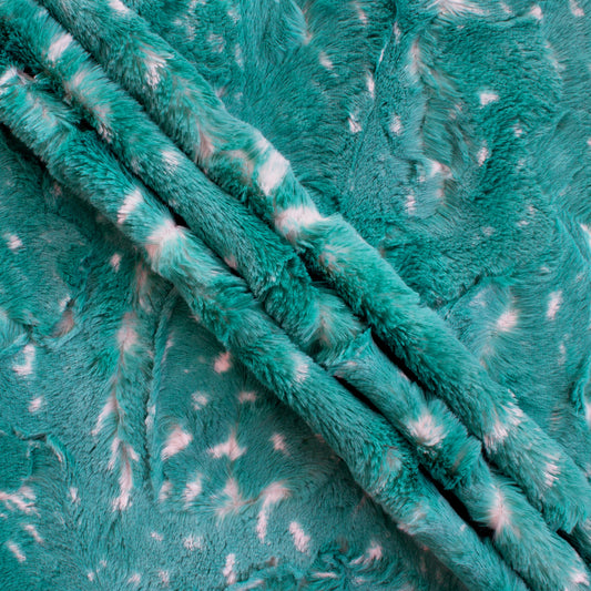 Minky- Luxe Cuddle Doe Snuggle DEEP TEAL from EZ Fabrics
