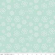 Flannel - Snowflakes on Songbird from Riley Blake Fabric by Mind's Eye