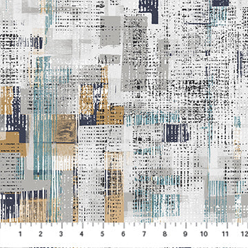 Flannel - Urban Oasis in White Multi from Northcott Fabrics