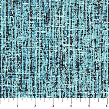 Flannel - Urban Oasis Teal & Black Tweed from Northcott Fabrics