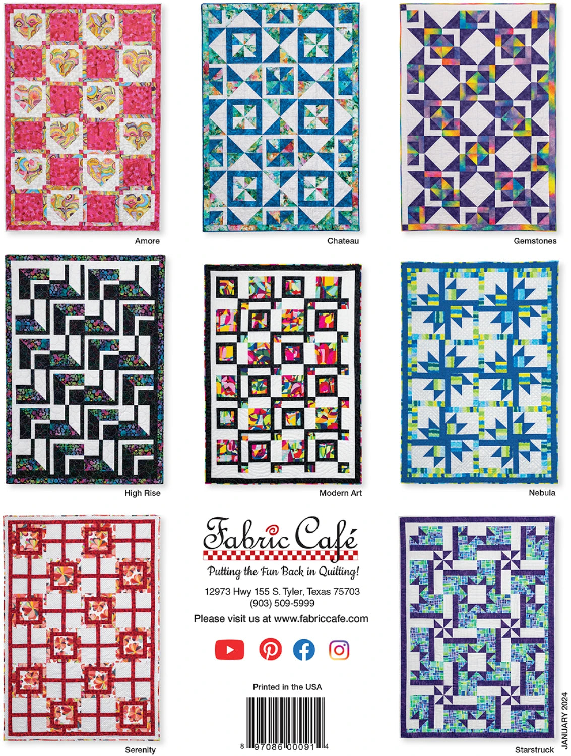 3 Yard Quilt Book - Go Bold With 3-Yard Quilts from Fabric Cafe