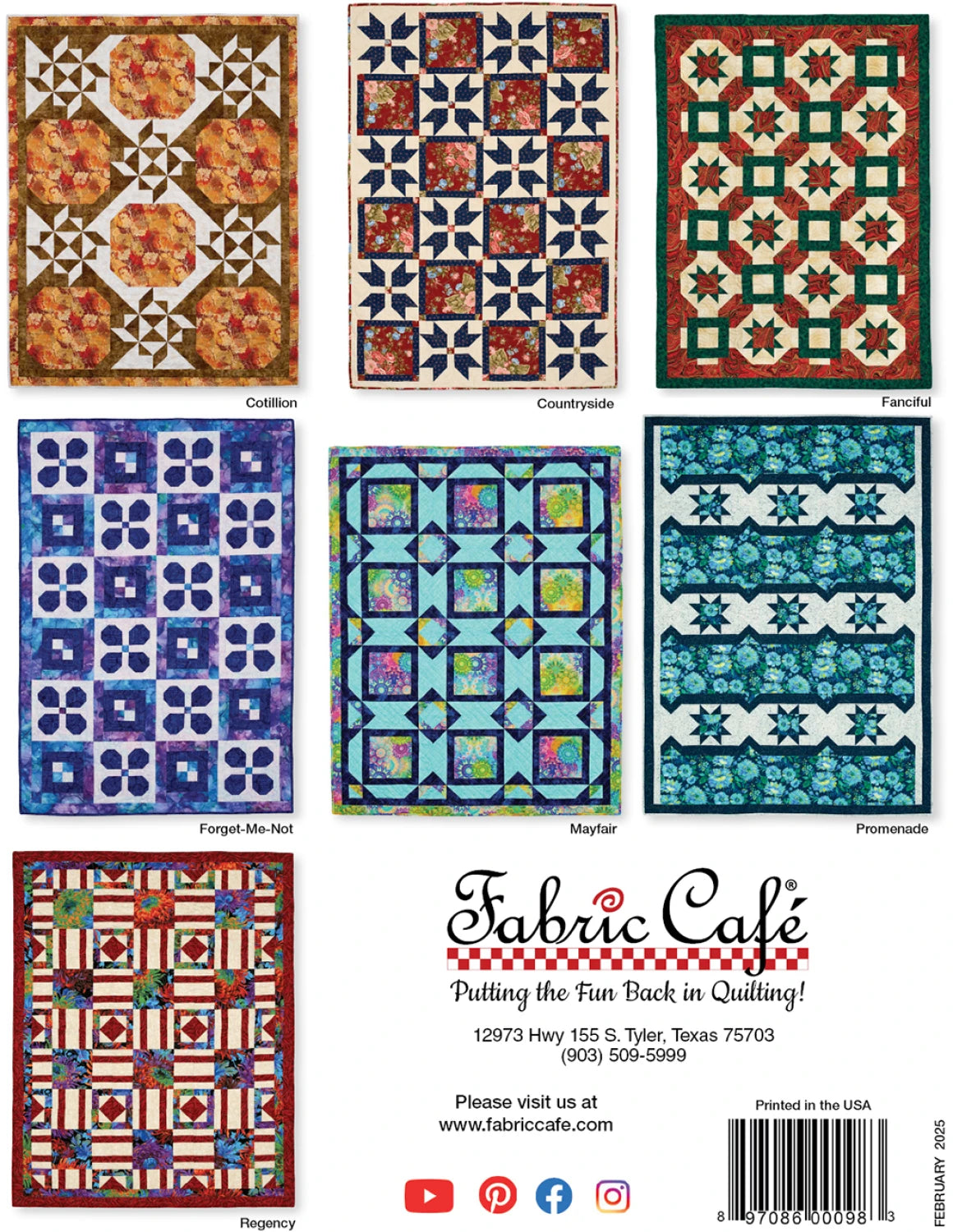 3 Yard Quilt Book - Make It Home with 3 Yard Quilts from Fabric Cafe